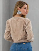 Blusa Feminina de Tricot Fio Mousse